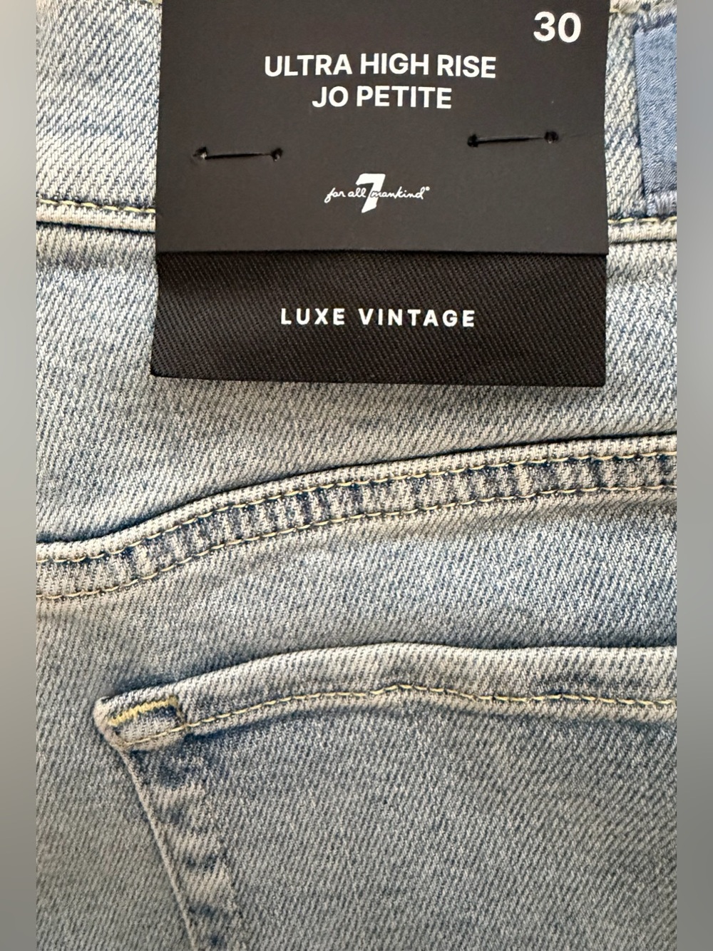 7 For All Mankind Ultra High Rise Jo Petite size 30 - Picture 3 of 3